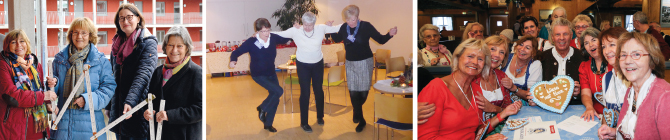 Die Wohnfrauen und die Vorsitzende Dr. Christa Lippmann